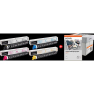 Kyocera TK-8525 MCVP 01 nero / ciano / magenta / giallo / Bianco Value Pack (+ Prindo Universal Papier 2500 Blatt)