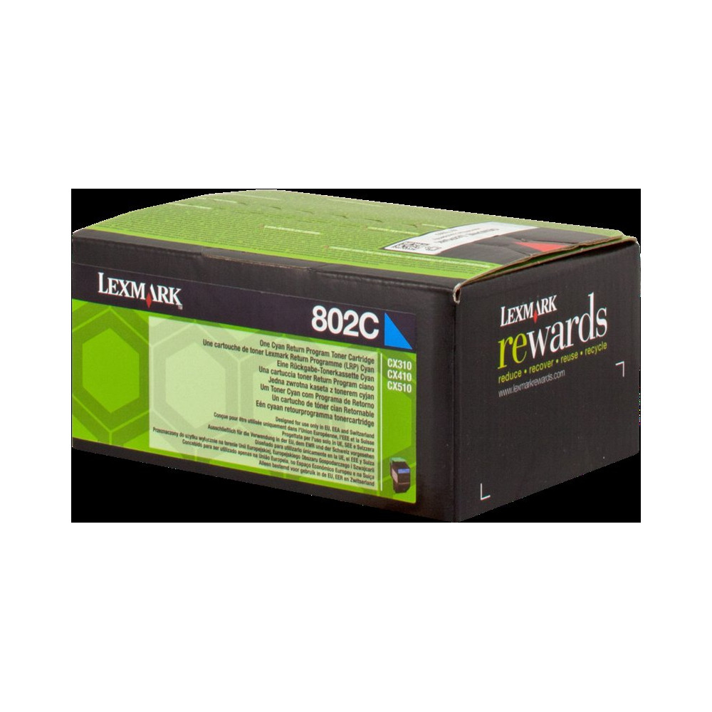 Lexmark 802C ciano toner (80C20C0)