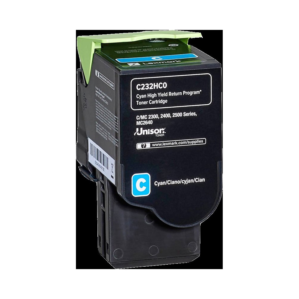 Lexmark C232HC0 ciano toner (C/MC2325/2425/2535)
