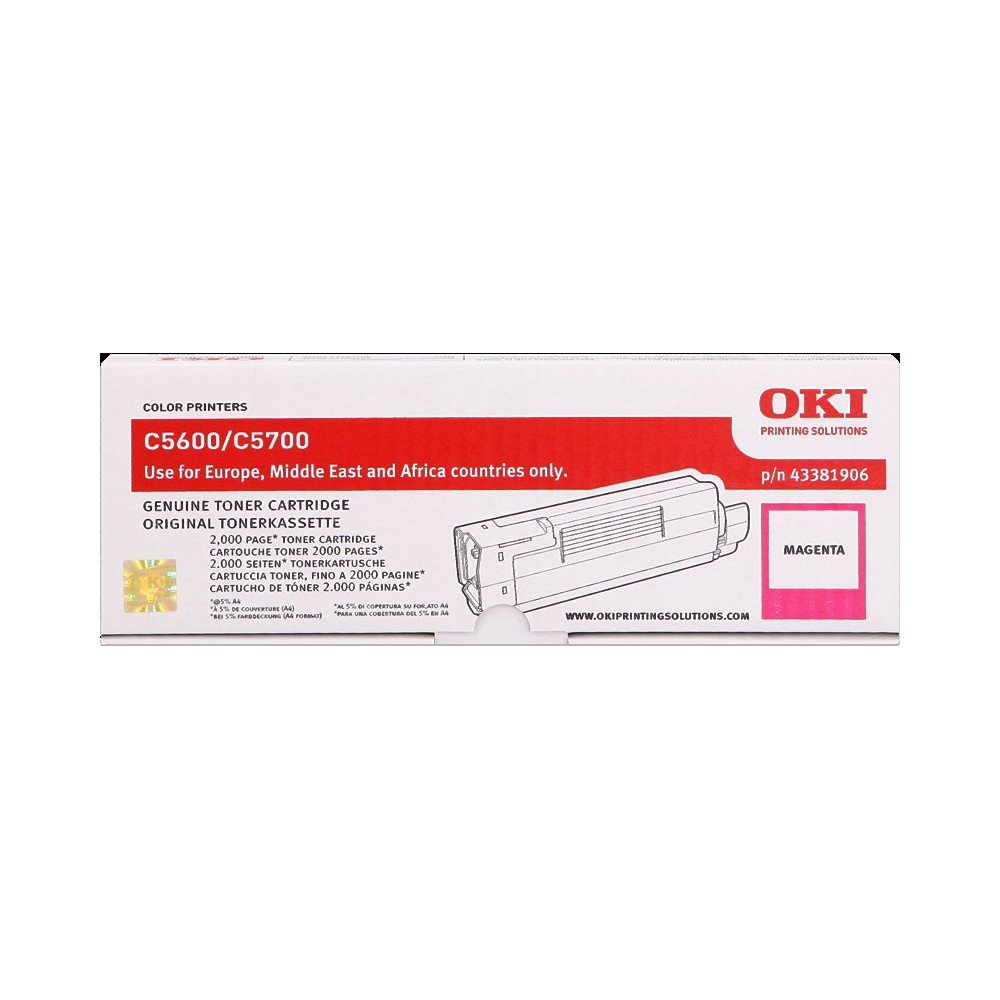 OKI 43381906 magenta toner