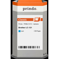 compatibile con Brother LC121C ciano  Prindo Classic ciano Cartuccia d'inchiostro