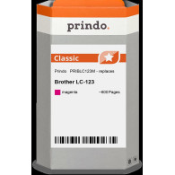 compatibile con Brother LC123M magenta  Prindo Classic magenta Cartuccia d'inchiostro