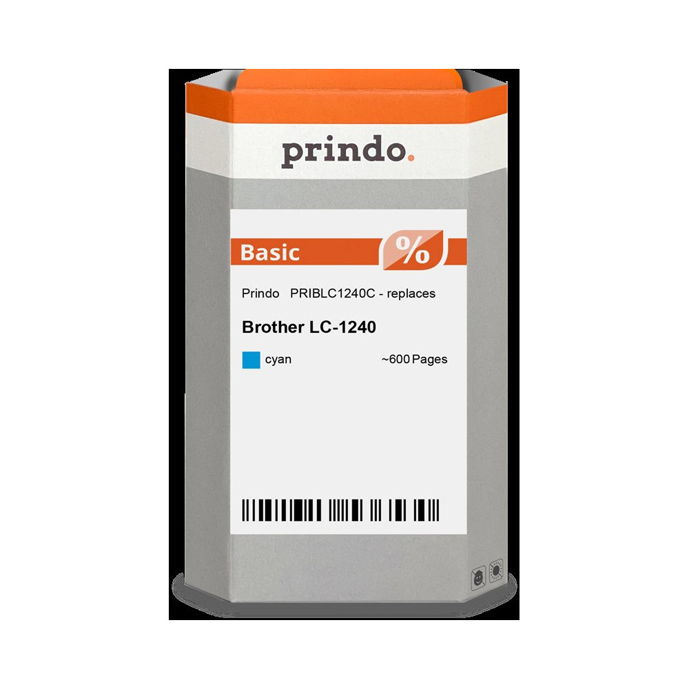 compatibile con Brother LC1240C ciano  Prindo Basic ciano Cartuccia d'inchiostro