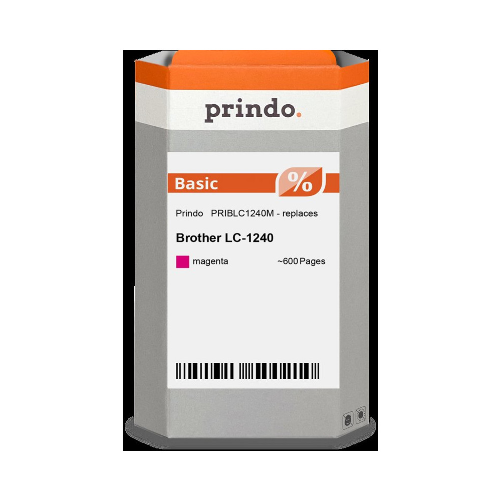compatibile con Brother LC1240M magenta  Prindo Basic magenta Cartuccia d'inchiostro
