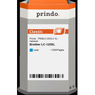 compatibile con Brother LC125XLC ciano  Prindo Classic XL ciano Cartuccia d'inchiostro