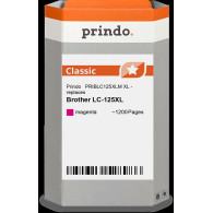 compatibile con Brother LC125XLM magenta  Prindo Classic XL magenta Cartuccia d'inchiostro