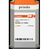 compatibile con Brother LC125XLY giallo  Prindo Classic XL giallo Cartuccia d'inchiostro