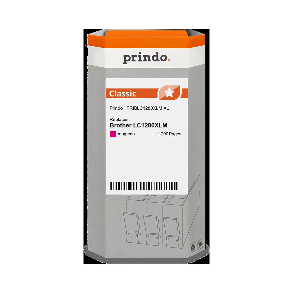 compatibile con Brother LC1280XLM magenta  Prindo Classic XL magenta Cartuccia d'inchiostro