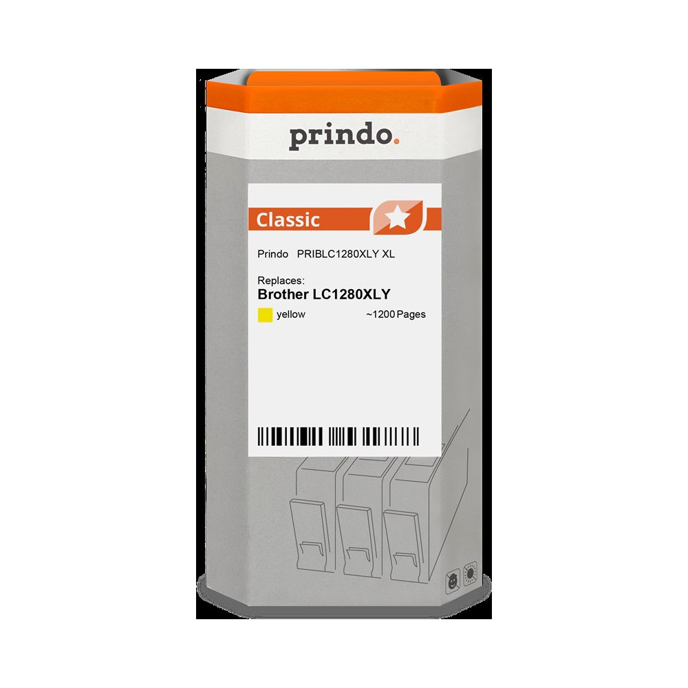 compatibile con Brother LC1280XLY giallo  Prindo Classic XL giallo Cartuccia d'inchiostro