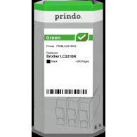 compatibile con Brother LC221BK nero  Prindo Green nero Cartuccia d'inchiostro