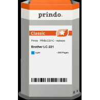 compatibile con Brother LC221C ciano  Prindo Classic ciano Cartuccia d'inchiostro