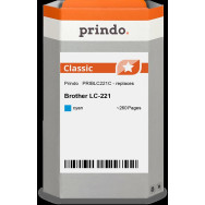 compatibile con Brother LC221C ciano  Prindo Classic ciano Cartuccia d'inchiostro