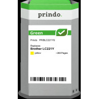 compatibile con Brother LC221Y giallo  Prindo Green giallo Cartuccia d'inchiostro