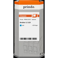 compatibile con Brother LC223C ciano  Prindo Classic ciano Cartuccia d'inchiostro