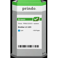 compatibile con Brother LC223C ciano  Prindo Green ciano Cartuccia d'inchiostro