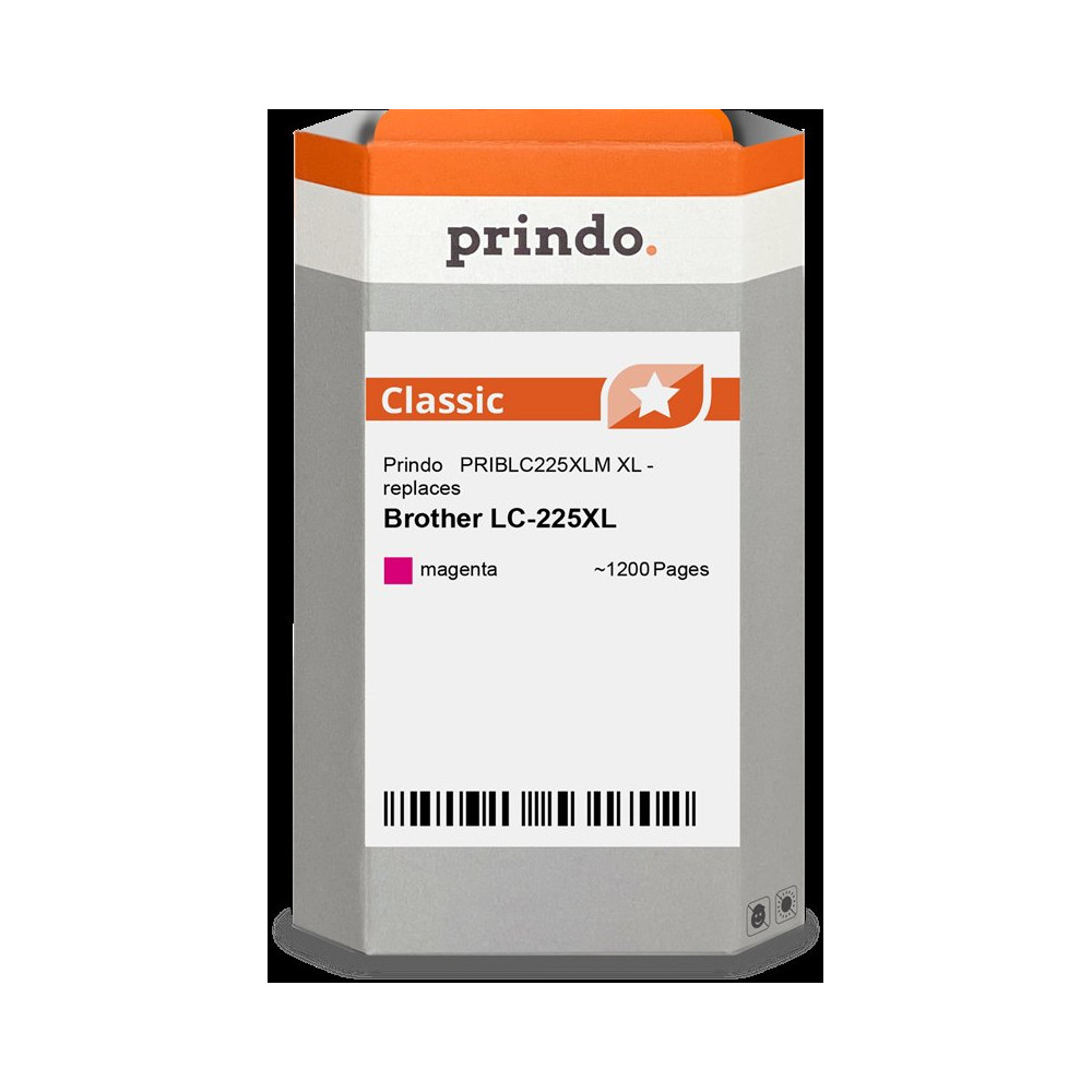compatibile con Brother LC225XLM magenta  Prindo Classic XL magenta Cartuccia d'inchiostro
