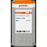 compatibile con Brother LC22UC ciano  Prindo Classic ciano Cartuccia d'inchiostro