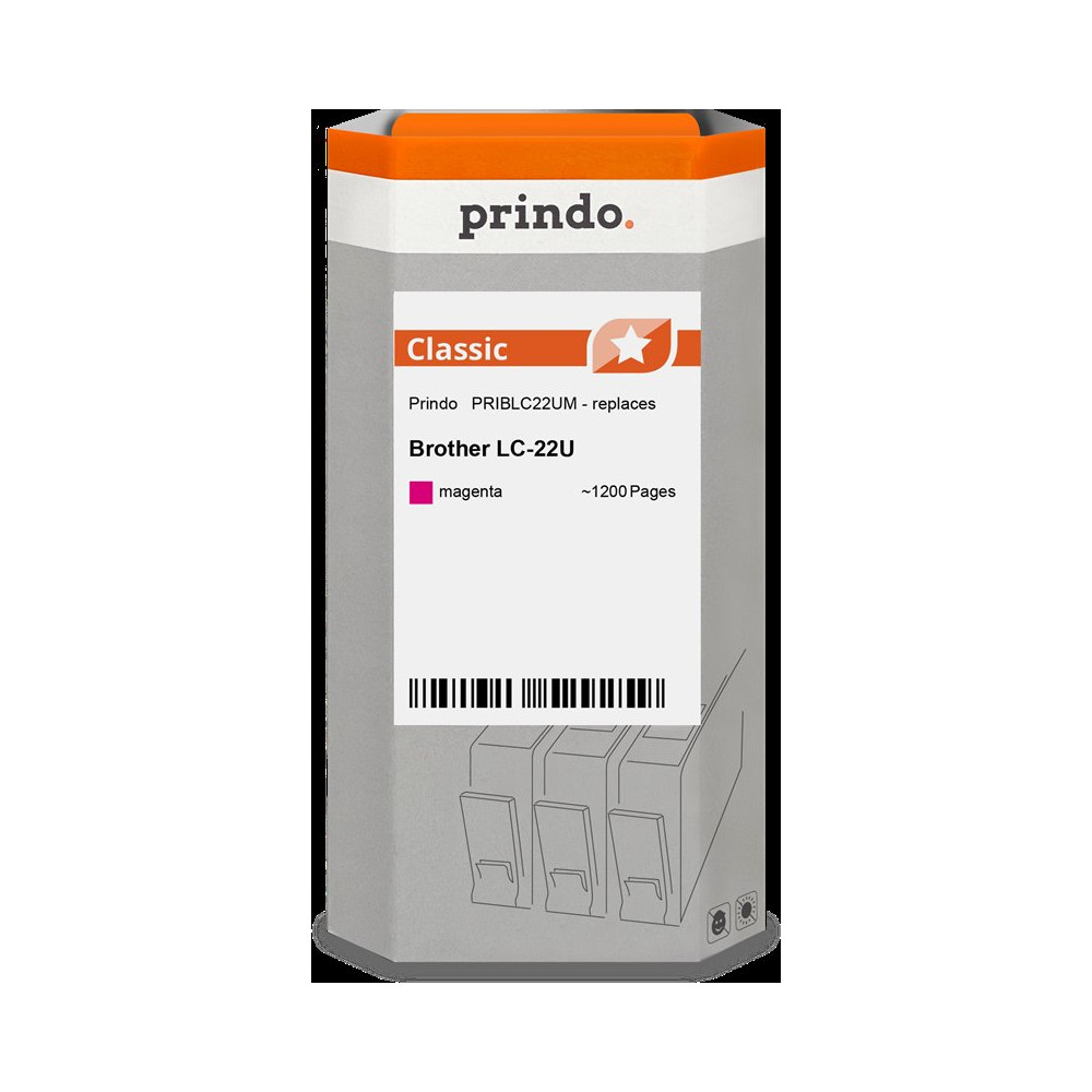 compatibile con Brother LC22UM magenta  Prindo Classic magenta Cartuccia d'inchiostro