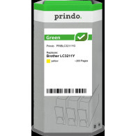 compatibile con Brother LC3211Y giallo  Prindo Green giallo Cartuccia d'inchiostro