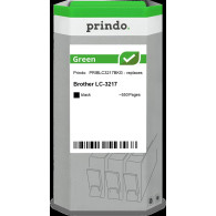 compatibile con Brother LC3217BK nero  Prindo Green nero Cartuccia d'inchiostro