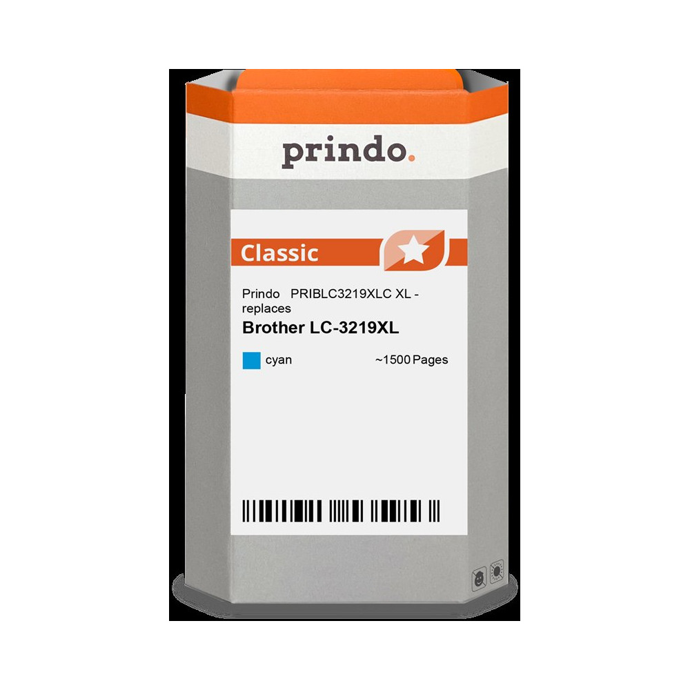 compatibile con Brother LC3219XLC ciano  Prindo Classic XL ciano Cartuccia d'inchiostro