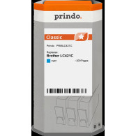 compatibile con Brother LC421C ciano  Prindo Classic ciano Cartuccia d'inchiostro