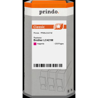 compatibile con Brother LC421M magenta  Prindo Classic magenta Cartuccia d'inchiostro