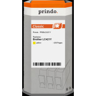 compatibile con Brother LC421Y giallo  Prindo Classic giallo Cartuccia d'inchiostro