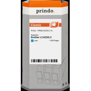 compatibile con Brother LC422XLC ciano  Prindo Classic XL ciano Cartuccia d'inchiostro
