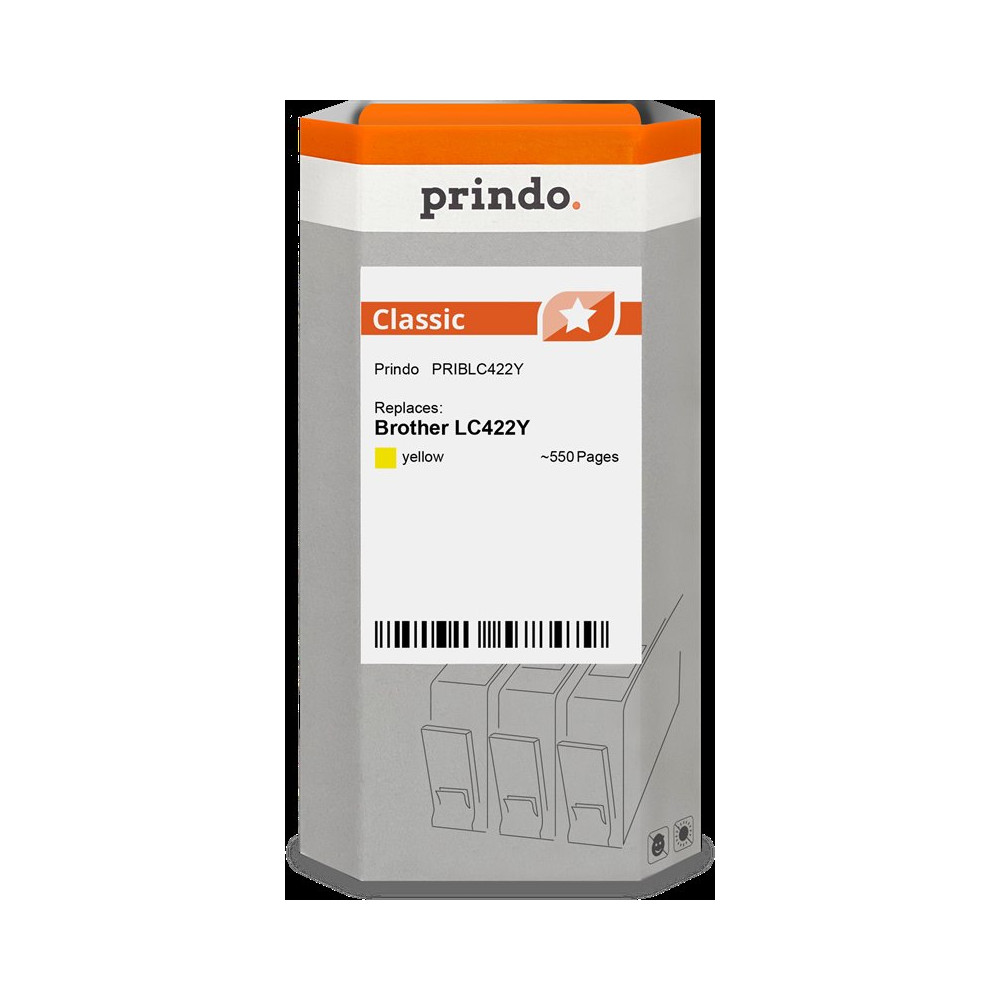 compatibile con Brother LC422Y giallo  Prindo Classic giallo Cartuccia d'inchiostro
