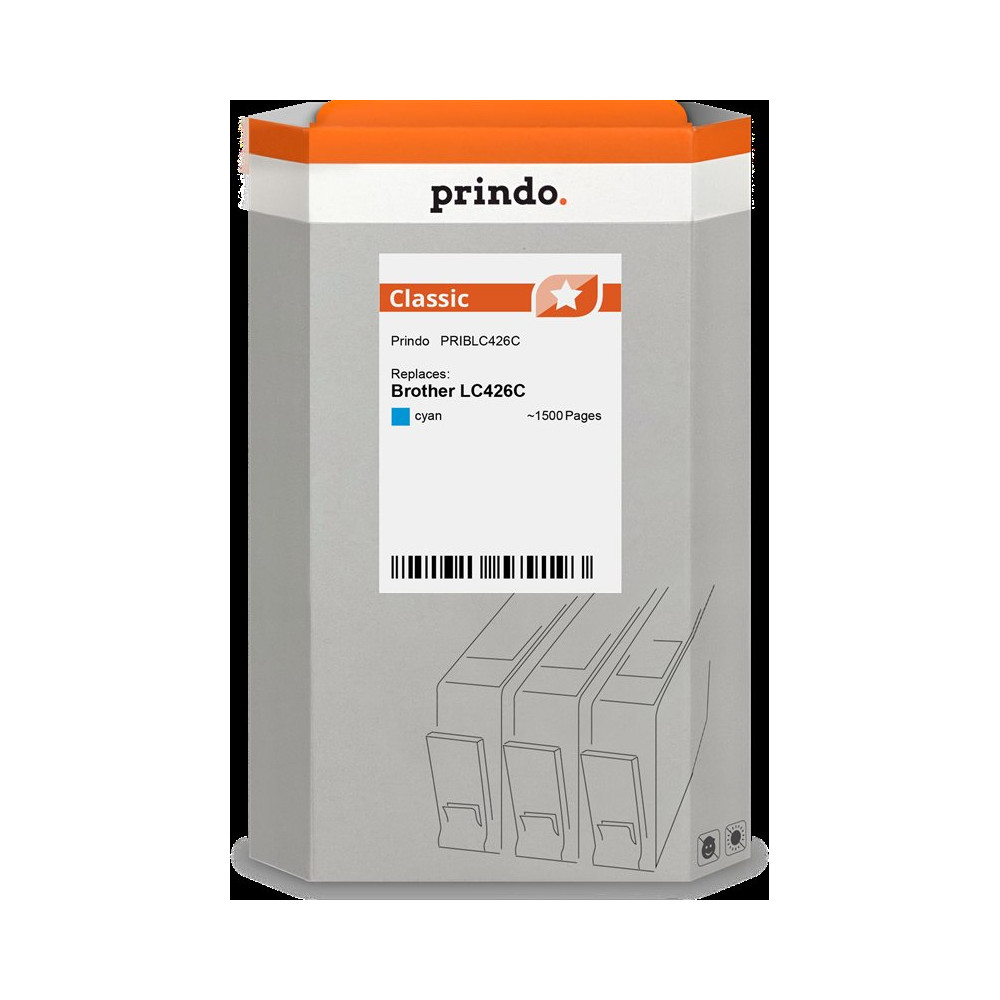 compatibile con Brother LC426C ciano  Prindo Classic ciano Cartuccia d'inchiostro
