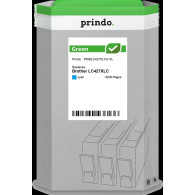 compatibile con Brother LC427XLC ciano  Prindo Green XL ciano Cartuccia d'inchiostro
