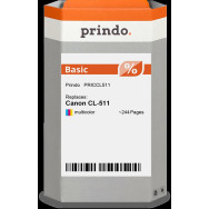 compatibile con Canon CL-511 differenti colori (2972B001)  Prindo Basic differenti colori Cartuccia d'inchiostro