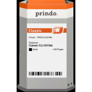 compatibile con Canon CLI-531bk nero (6118C001)  Prindo Classic nero Cartuccia d'inchiostro