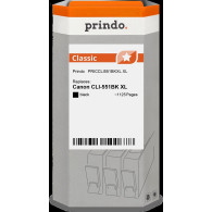 compatibile con Canon CLI-551BK XL nero (6443B001)  Prindo Classic XL nero Cartuccia d'inchiostro
