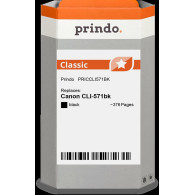 compatibile con Canon CLI-571bk nero (0385C001)  Prindo Classic nero Cartuccia d'inchiostro