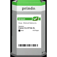 compatibile con Canon CLI-571bk XL nero (0331C001)  Prindo Green XL nero Cartuccia d'inchiostro