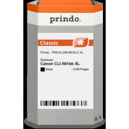 compatibile con Canon CLI-581bk XL nero (2052C001)  Prindo Classic XL nero Cartuccia d'inchiostro