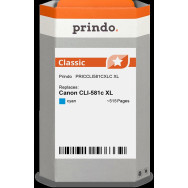 compatibile con Canon CLI-581c XL ciano (2049C001)  Prindo Classic XL ciano Cartuccia d'inchiostro