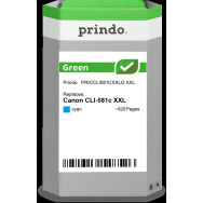 compatibile con Canon CLI-581c XXL ciano (1995C001)  Prindo Green XXL ciano Cartuccia d'inchiostro