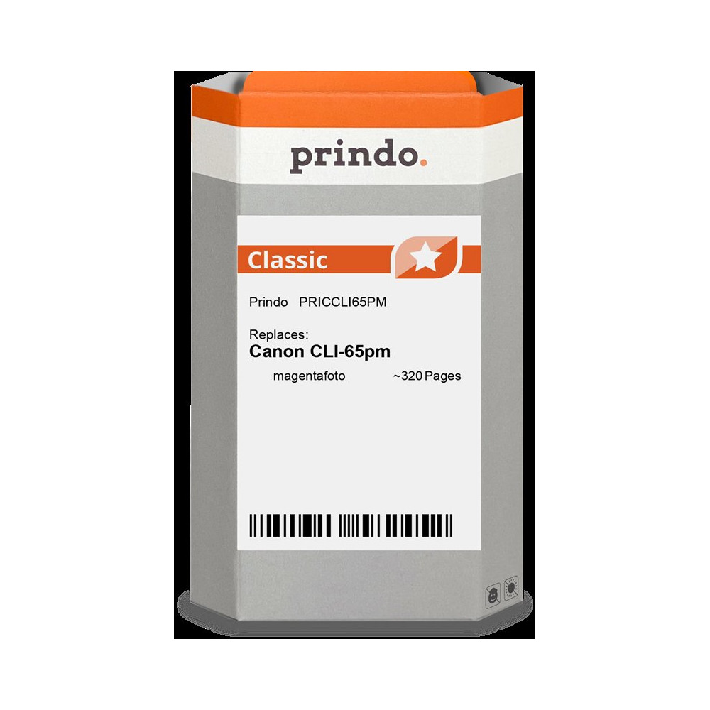 compatibile con Canon CLI-65pm magenta (Foto) (4221C001)  Prindo Classic magenta (Foto) Cartuccia d'inchiostro