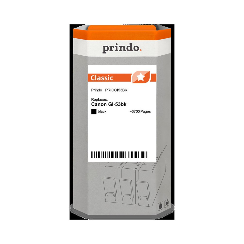 compatibile con Canon GI-53bk nero (4699C001)  Prindo Classic nero Cartuccia d'inchiostro