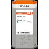 compatibile con Canon GI-53c ciano (4673C001)  Prindo Classic ciano Cartuccia d'inchiostro