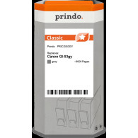 compatibile con Canon GI-53gy Grigio (4708C001)  Prindo Classic Grigio Cartuccia d'inchiostro