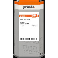 compatibile con Canon GI-53r Rosso (4717C001)  Prindo Classic Rosso Cartuccia d'inchiostro