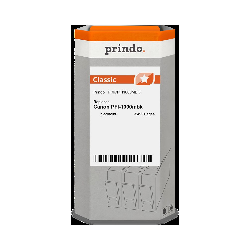compatibile con Canon PFI-1000mbk Nero (opaco) (0545C001)  Prindo Classic Nero (opaco) Cartuccia d'inchiostro