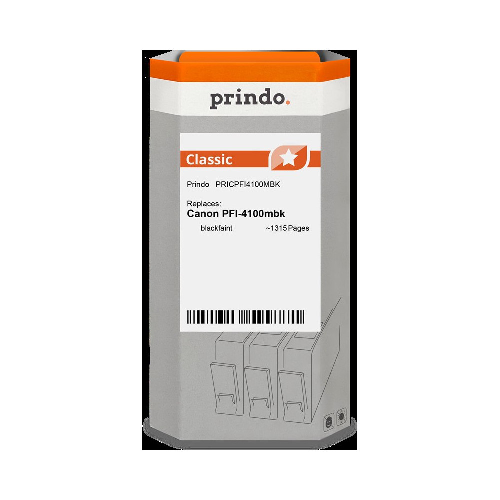 compatibile con Canon PFI-4100mbk Nero (opaco) (6776C001)  Prindo Classic Nero (opaco) Cartuccia d'inchiostro