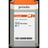 compatibile con Canon PFI-5100c ciano (6953C001)  Prindo Classic ciano Cartuccia d'inchiostro