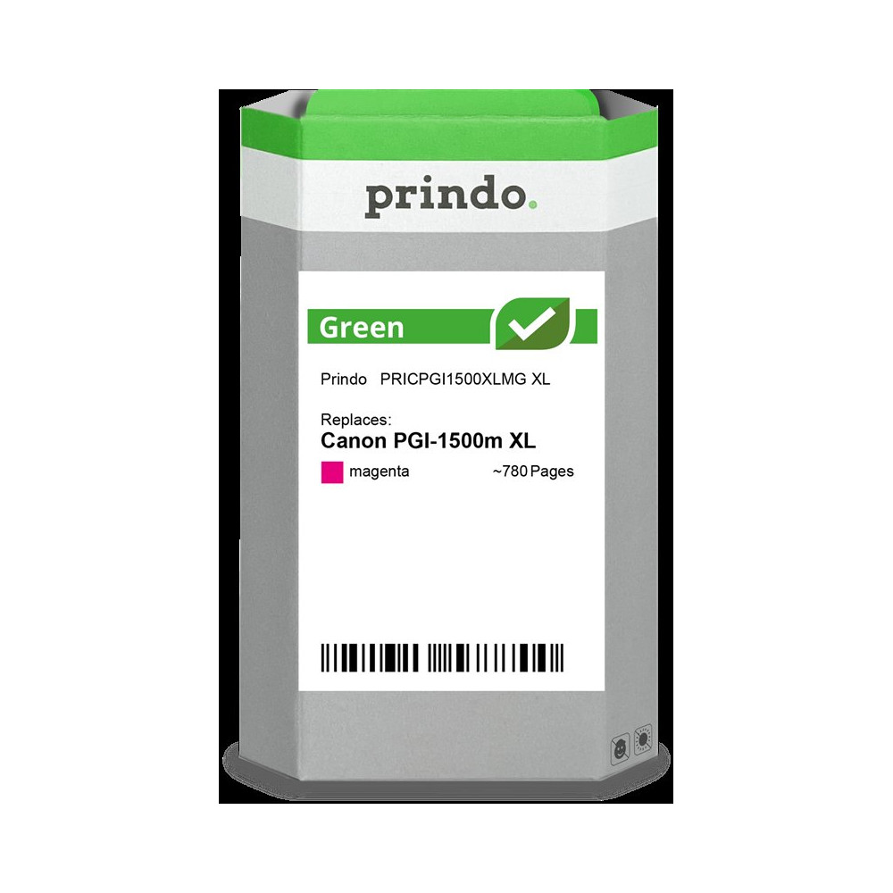 compatibile con Canon PGI-1500m XL magenta (9194B001)  Prindo Green XL magenta Cartuccia d'inchiostro