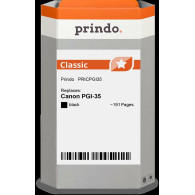compatibile con Canon PGI-35 nero (1509B001)  Prindo Classic nero Cartuccia d'inchiostro